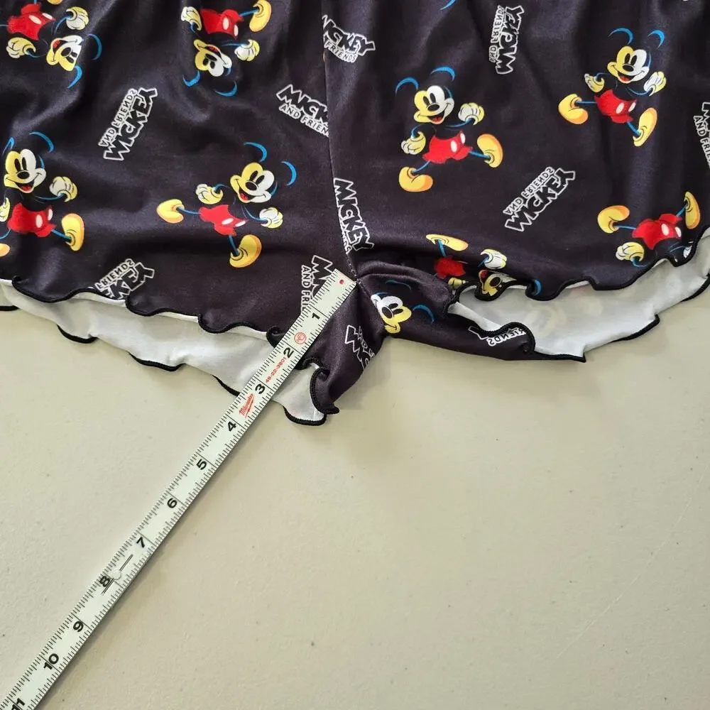 Disney Mickey Mouse & Friends Shorts & Tank Pajama Lounge Set Women's XXL Black - Picture 15 of 16